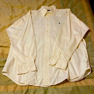 Men long sleeve Ralph Lauren shirt white size M